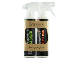 Grangers Footwear and Gear Cleaner and Footwear Repel Plus Eco Confezione doppia - SS25