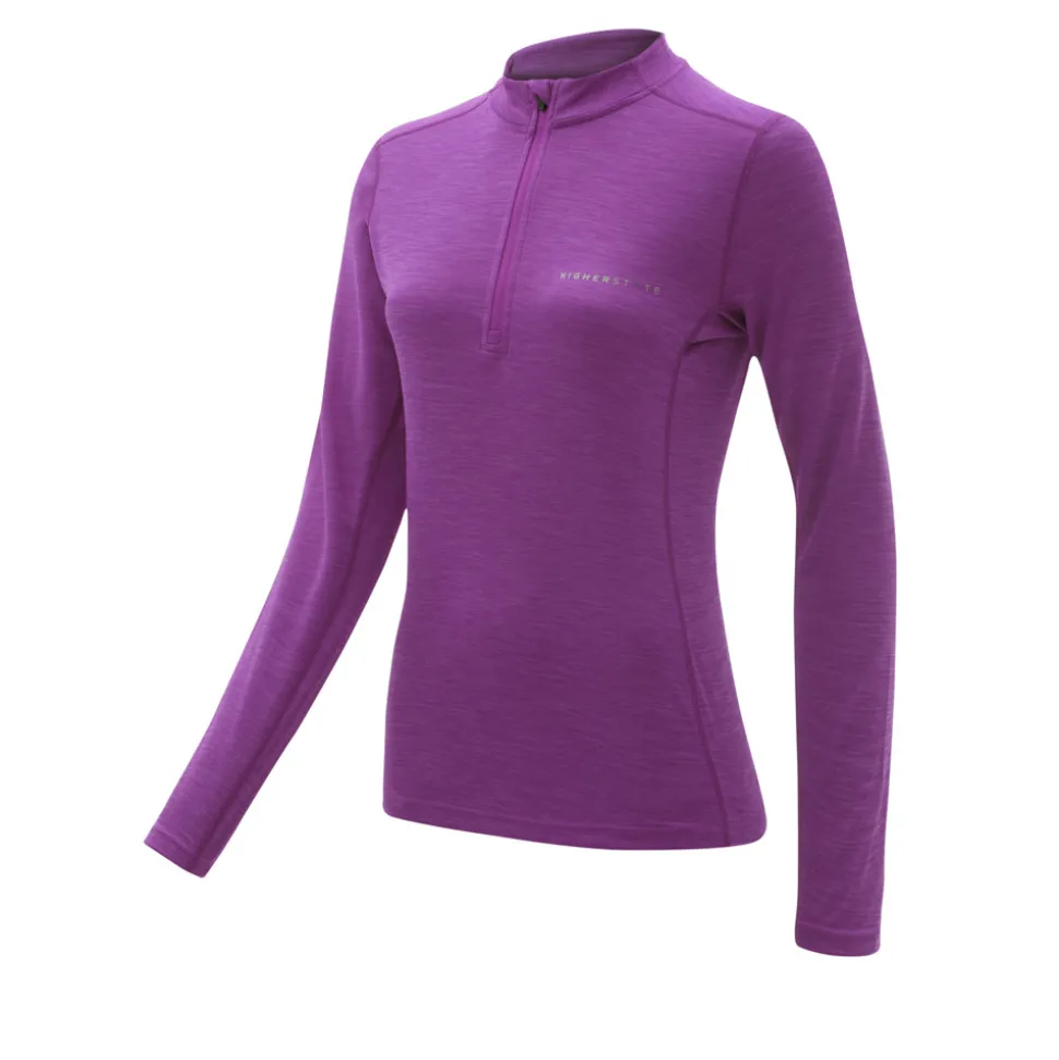 Higher State L/S 1/4 Maglia da donna con mezza zip e collo alto - AW21