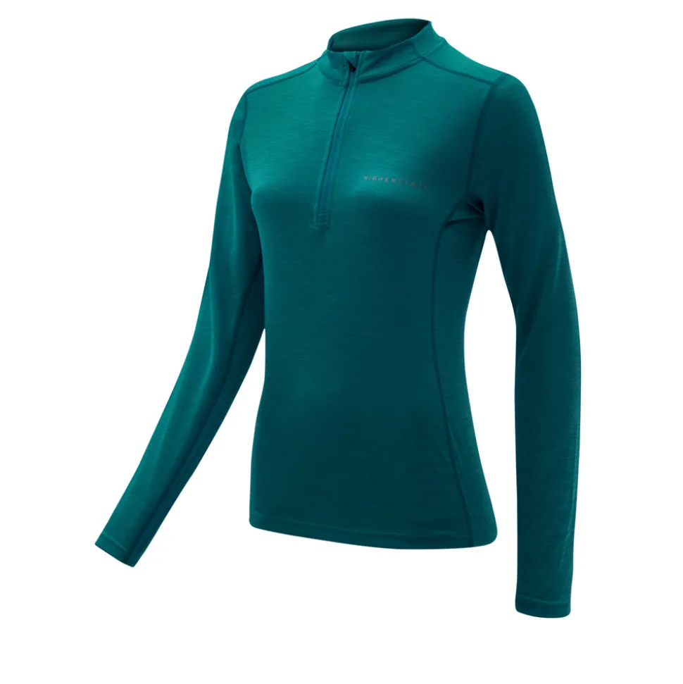 Higher State L/S 1/4 Maglia da donna con mezza zip e collo alto - AW21