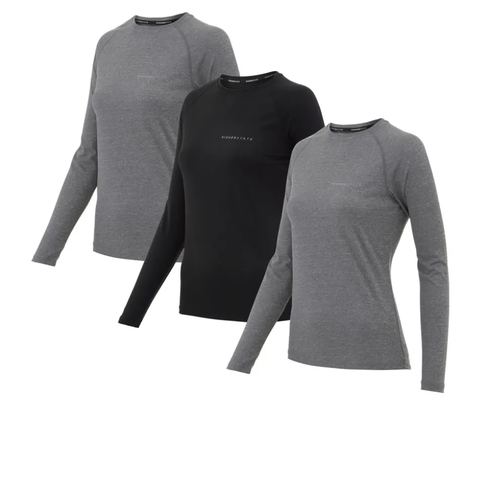 Higher State L/S Crew per donna Maglia da corsa (3 Pack)