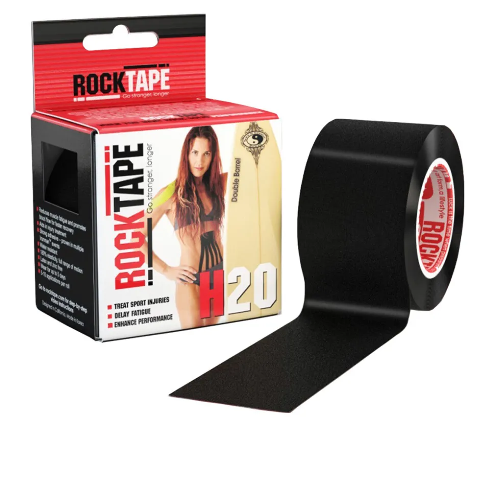Rocktape H2O Black Kinesiology Tape (5cm x 5m) - SS25